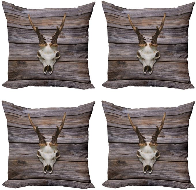 ABAKUHAUS Gewei-kussenhoes – 4×40×40 cm – dubbelzijdig bedrukt
