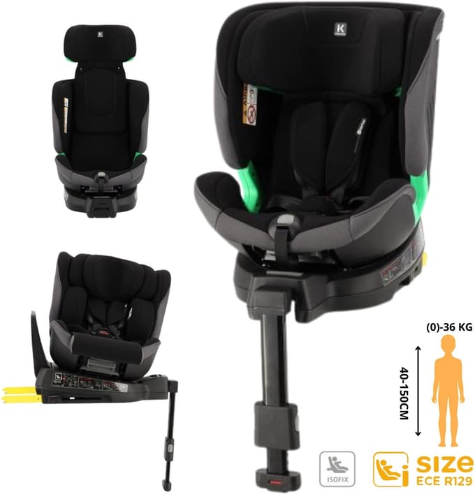 Kidsriver Autostoel - Circle Ash Grey - 40-150 cm