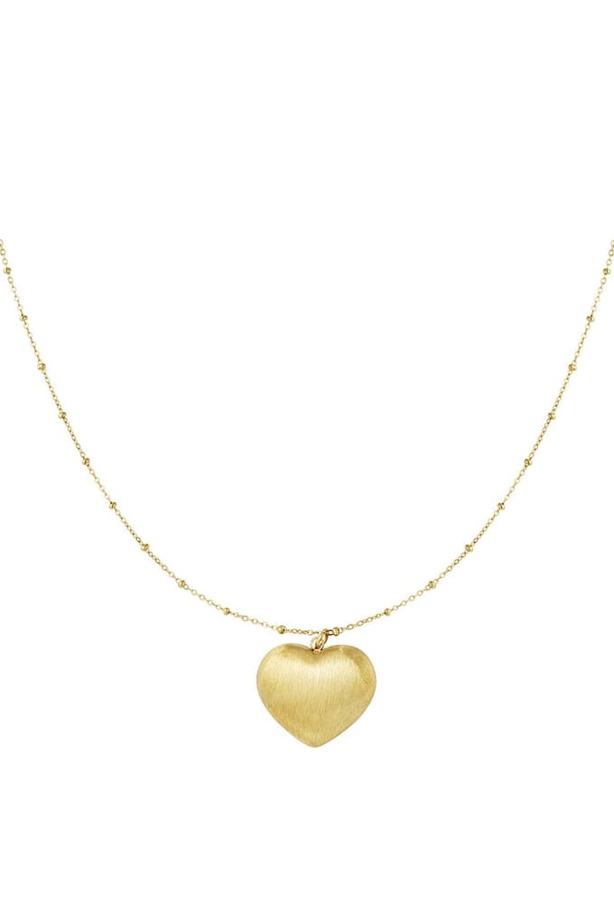 90 NOTES - Big Heart Ketting - goudkleurig