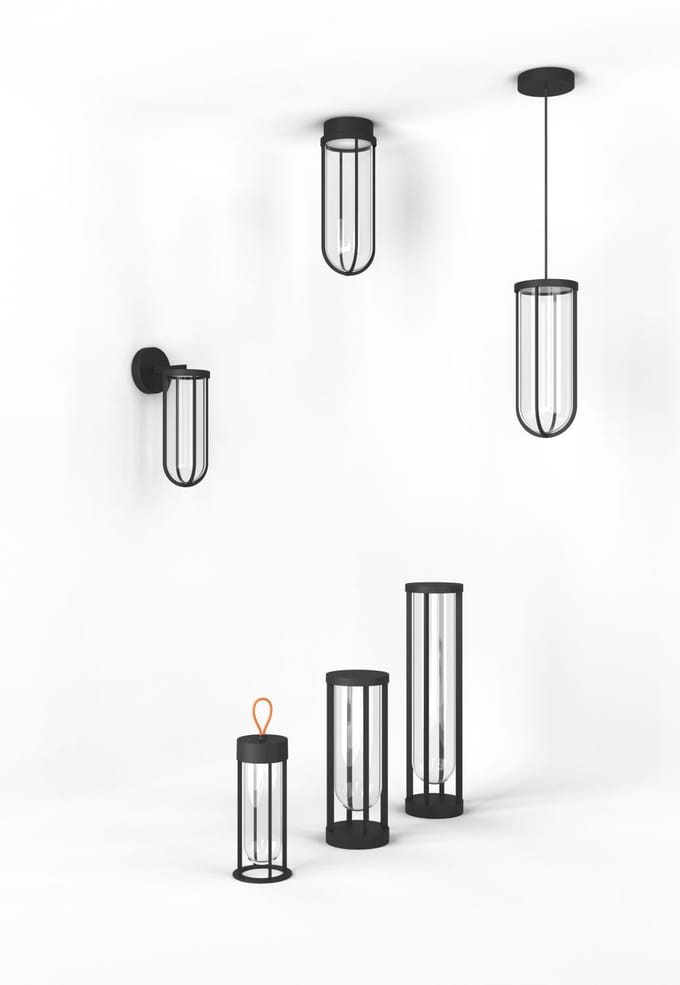 Flos In Vitro unplugged draagbare lamp - zwart