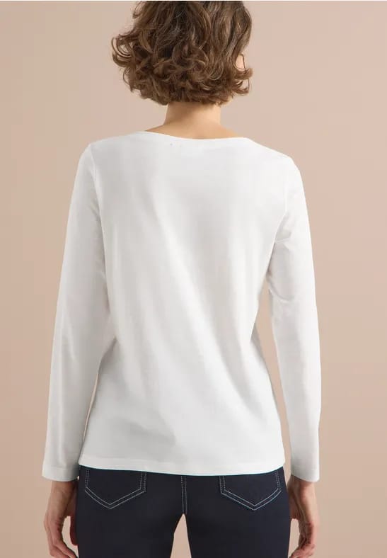 Basic shirt met lange mouwen