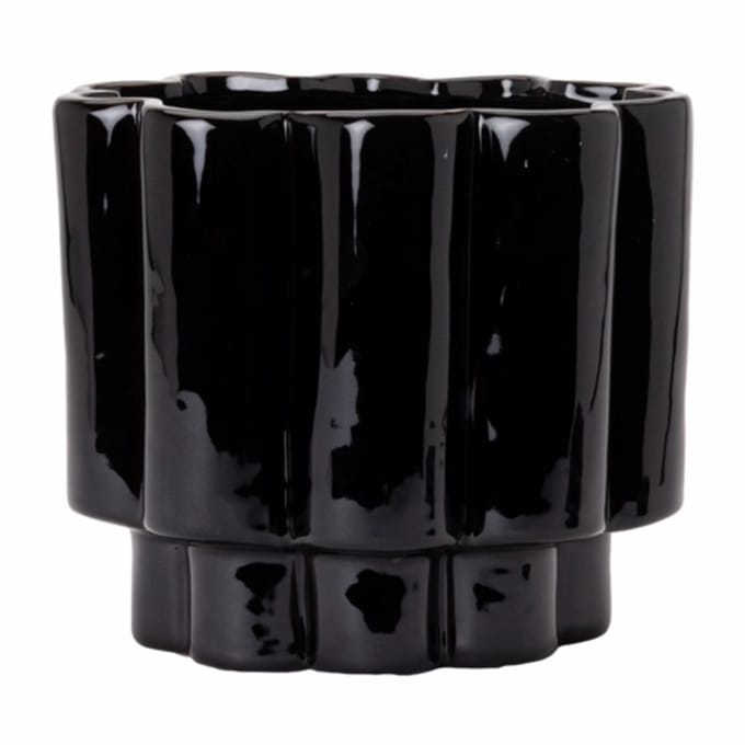 by fonQ Ceramic Vaas Ø23 cm - Black