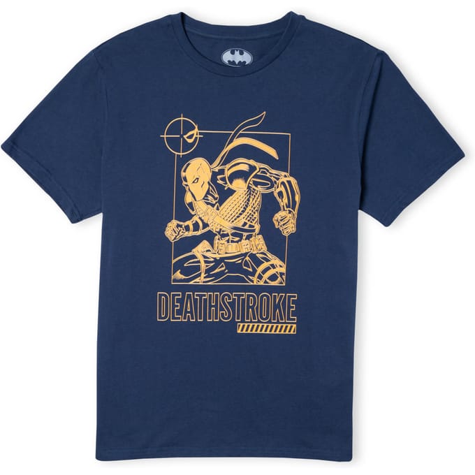 Batman Villains Deathstroke Men's T-Shirt - Navy - M