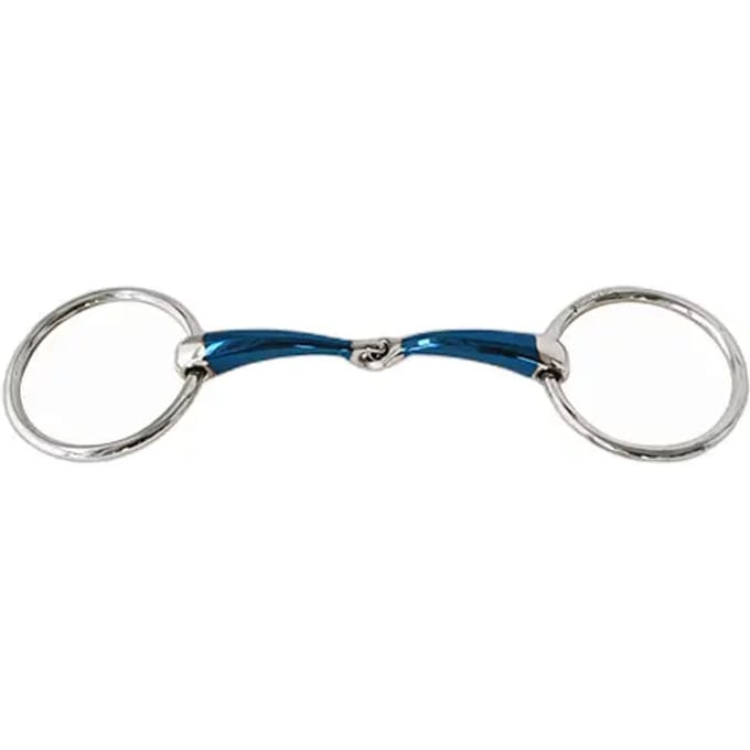 Mors simpel voor paard met gebogen spleetmondring Sefton