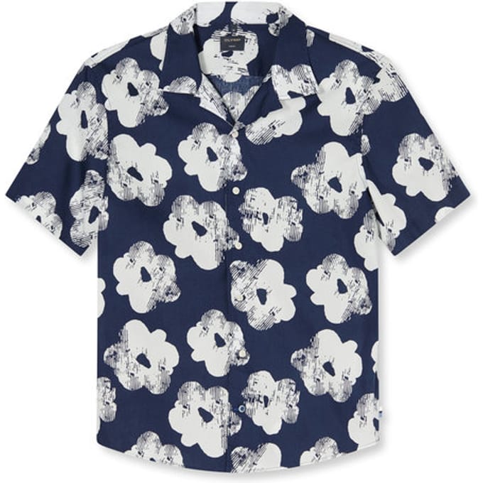 OLYMP Casual Overhemd, Regular Fit, reverskraag, Marineblauw