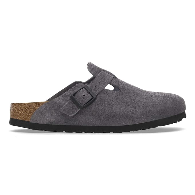 Klompen BIRKENSTOCK Boston LEVE Velvet Grey