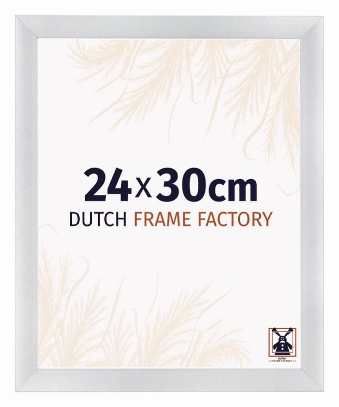 Fotolijst 24x30 cm - MDF - Zilver Mat - Praag