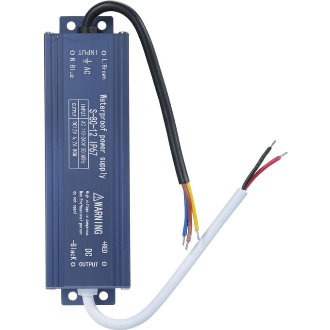 IP67 Waterdichte LED Driver Schakelende Voeding Transformator Adapter AC 180V-240V naar DC 12V 400W 80W blauw