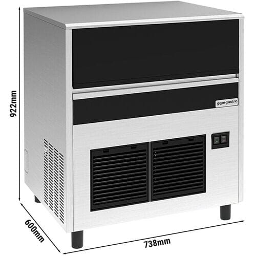 GGM Gastro Eiswürfelbereiter - Zylinder - 67 kg/24 h - inkl. Ablaufpumpe