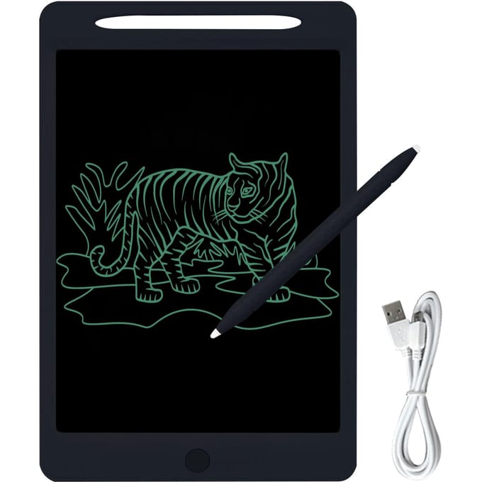 Oplaadbaar LCD-schrijftablet 11,5 inch handschrifttekentablet Kleurrijk scherm met stylus monochrome screen zwart