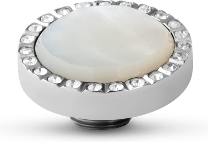 Melano Vivid Sunny CZ Steentje Parelmoer | Zilver