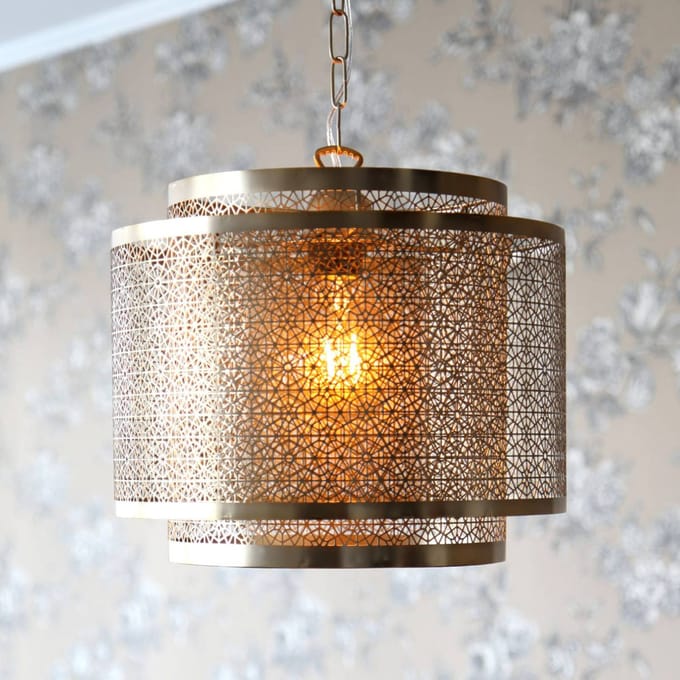 By Rydéns Hermine hanglamp, messing