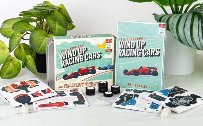 Gift Republic Opwindbare Race Auto's Bouwpakket