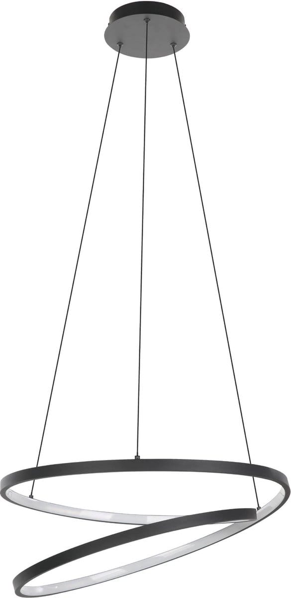 EGLO Ruotale Hanglamp - LED - Ø 55 cm - Zwart/Wit