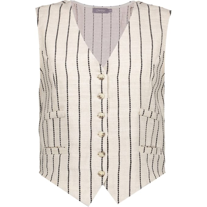 Geisha Gilet Sand/black Taglia: M | Gilet Outlet | Donna | Marrone