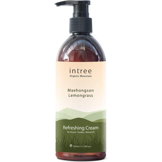 Phutawan Intree Crème Rafraîchissante Bio Montagne Maehongson Citronnelle 320 ml. 320 ml. white