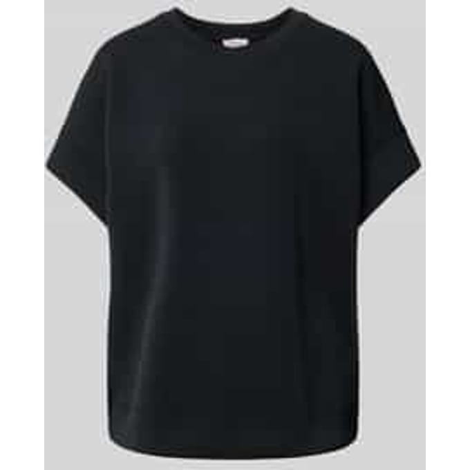 T-shirt in effen design met ronde hals
