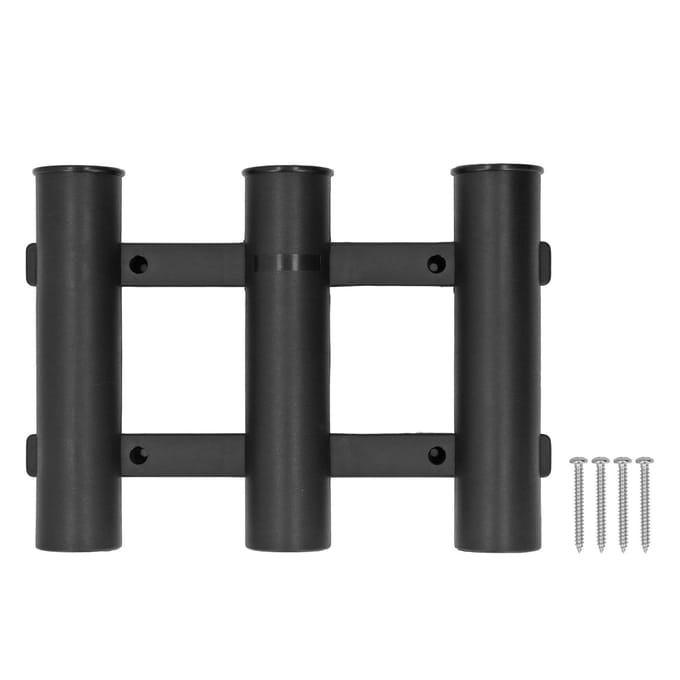 Hengelhouder ABS 3 buizen Hengelhouder Beugel Visaccessoires voor zoetwater zeewater kajak black