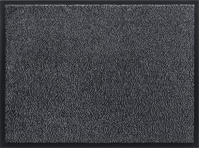Schoonloopmat – Antislip Deurmat - deurmat - Donkergrijs/zwart - 120 x 180 cm