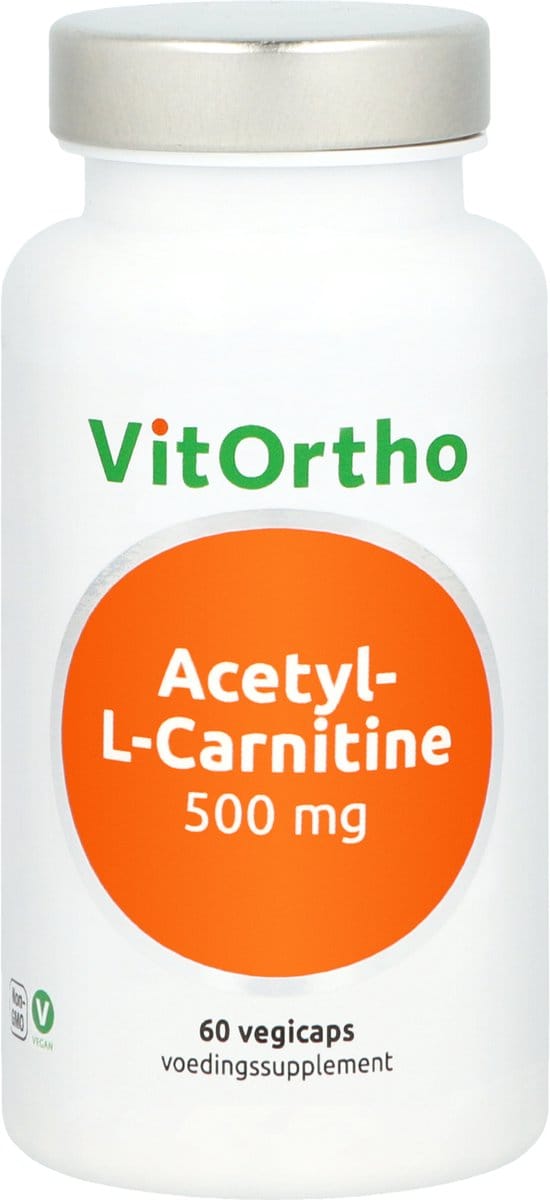 VitOrtho Acetyl-L-Carnitine 500mg 60 Vegetarische capsules