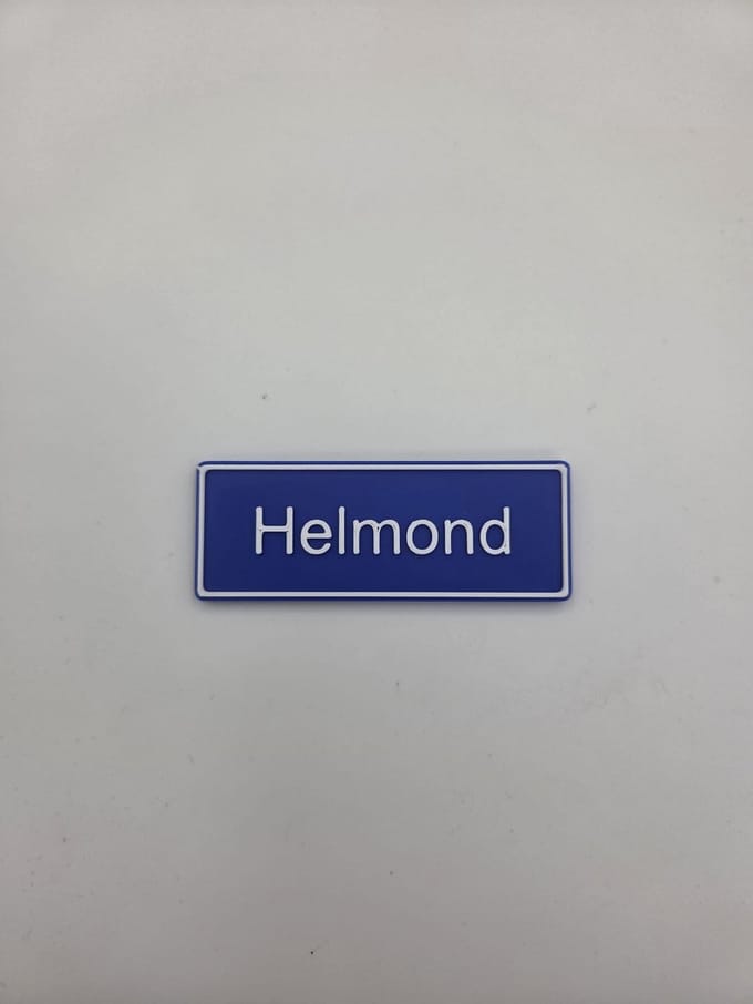 Koelkast Magneet plaatsnaam 8 X 3 CM Helmond