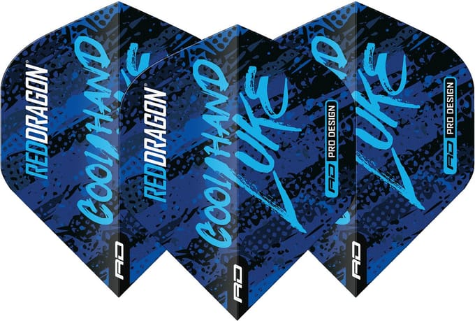Red Dragon Luke Humphries World Champion Blue & White Yin Yang - Dart Flights