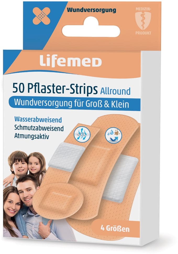 Lifemed pleisterstrips 'Allround', beige, 50 st.