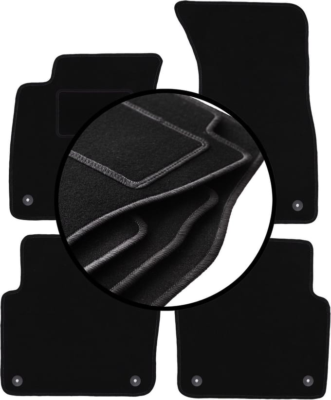 Complete set veloursmatten voor: Audi A8 D3 sedan (2002-2009)