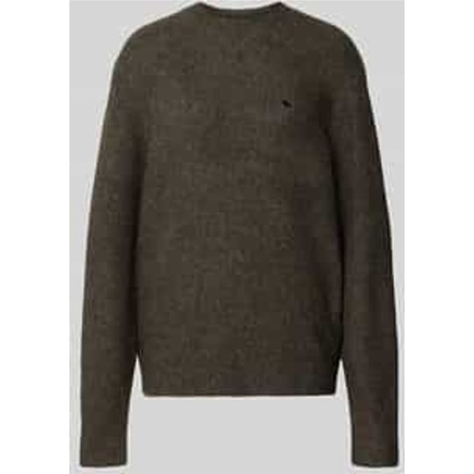 Gebreide pullover met gestikt logo model 'CURTIS'