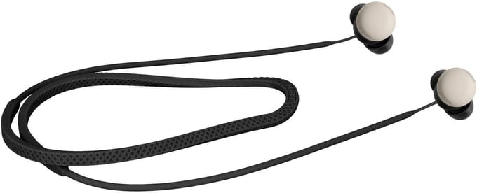 kwmobile Strap Compatible with Google Pixel Buds Pro 2 - Silicone Cord Holder for Wireless Earphones - Black