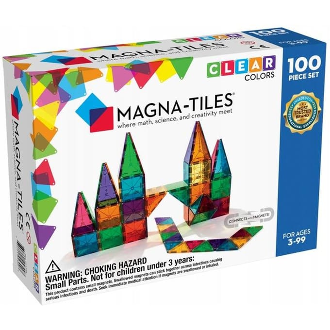 40300 - MAGNA-TILES® Clear Colors 100-delige set