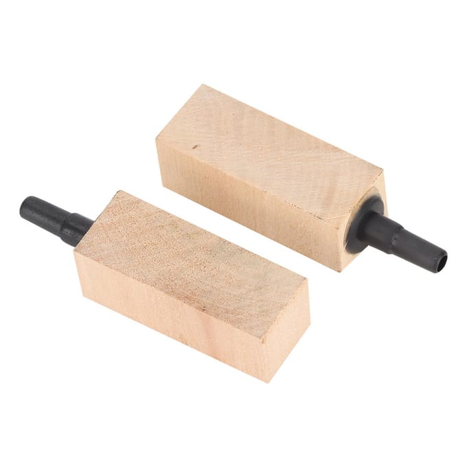 2 Pièces/Ensemble Diffuseur Pierre à Air en Bois Naturel pour Aquarium(S) S beige