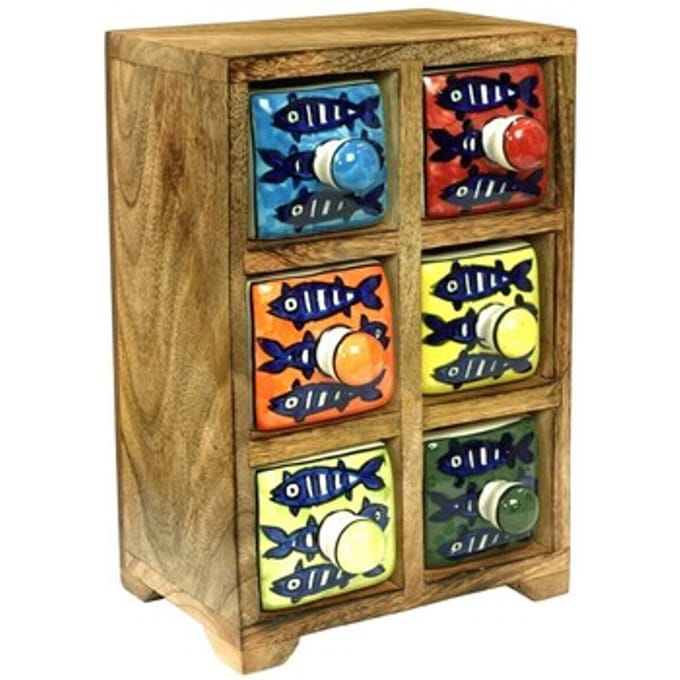 Trunks, opbergdozen Signes Grimalt Kruidenrek Met 6 Lades