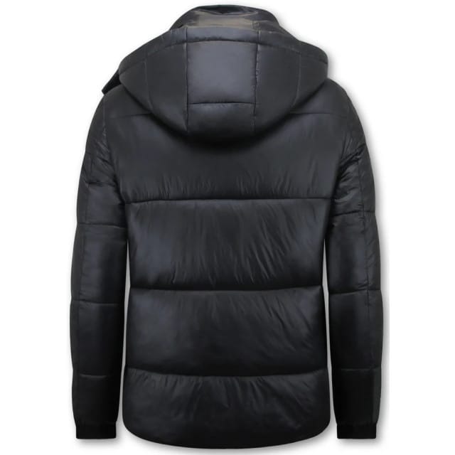 Heren Jack - Puffer Jas Heren - Winterjas Heren - Jassen Heren - 8055 - Zwarte Jas