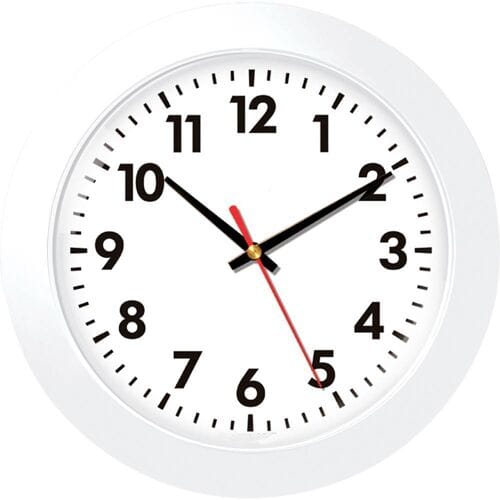 EUROTIME 80511-00 Wandklok Kwarts 30.5 cm x 30.5 cm x 30.5 cm Wit