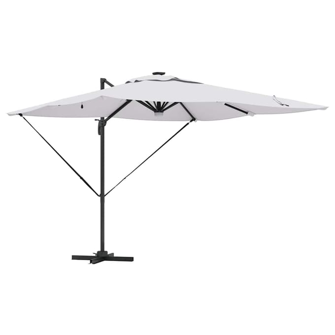 vidaXL - Roma - Parasol - Beige - 286 - x - 284 - x - 270 - cm - Aluminium - en - Polyester