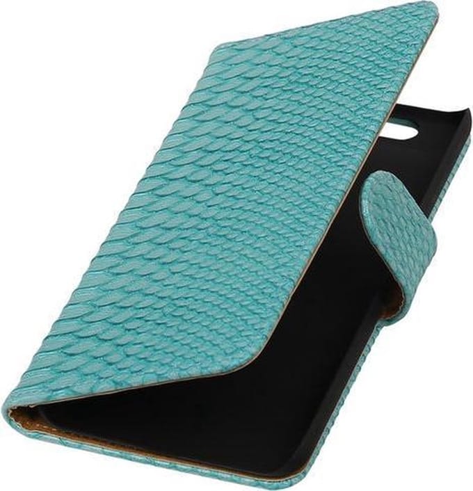 Huawei Nexus 6P - Slang Turquoise Bookstyle Wallet Hoesje
