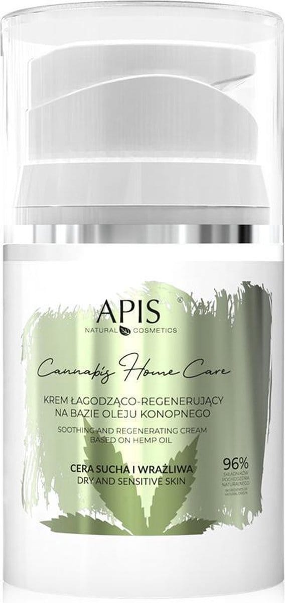 Cannabis Home Care kalmerende en regenererende crème op basis van hennepolie 50ml