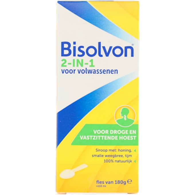 Hoestdrank Bisolvon 2-in-1 volwassenen 133ml