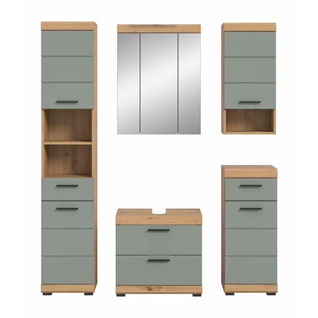 Scout badkamercombinatie salie MDF TZ Artisan eiken NB - 37x164x191cm