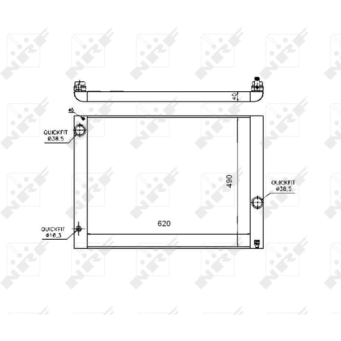 Radiator, motorkoeling NRF 53724