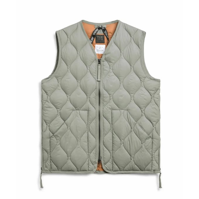 Militair jack met v-hals en w-rits Taion Coquille souple