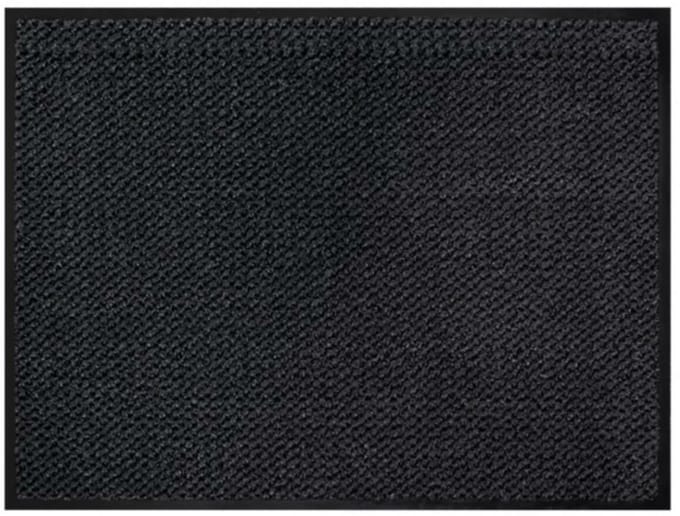 Benson Deurmat - anti slip - kunststof - antraciet - 80 x 120 cm - voor binnen - schoonloopmat