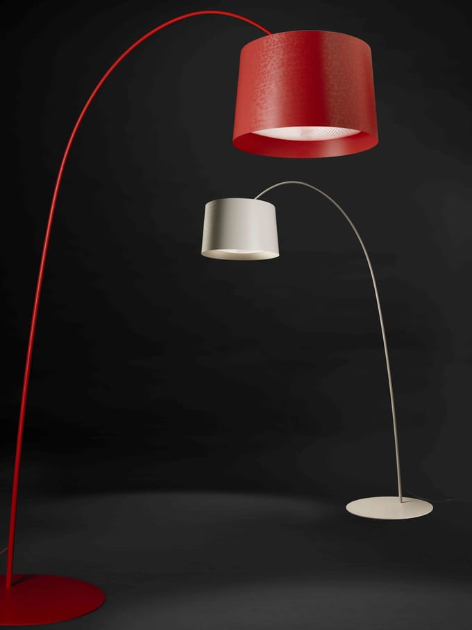 Foscarini Twiggy LED Vloerlamp - cremisi - met MyLight