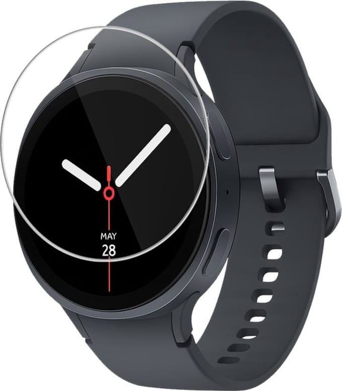 Strap-it Screenprotector van gehard glas -bescherming glasplaatje geschikt voor Samsung Galaxy Watch 9/8 - 44mm
