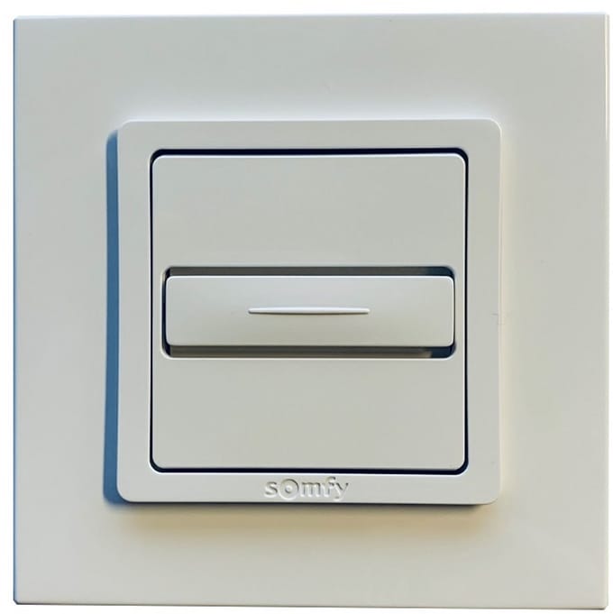 Somfy Inbouw drukknop Inis Uno met automatisch nulpunt