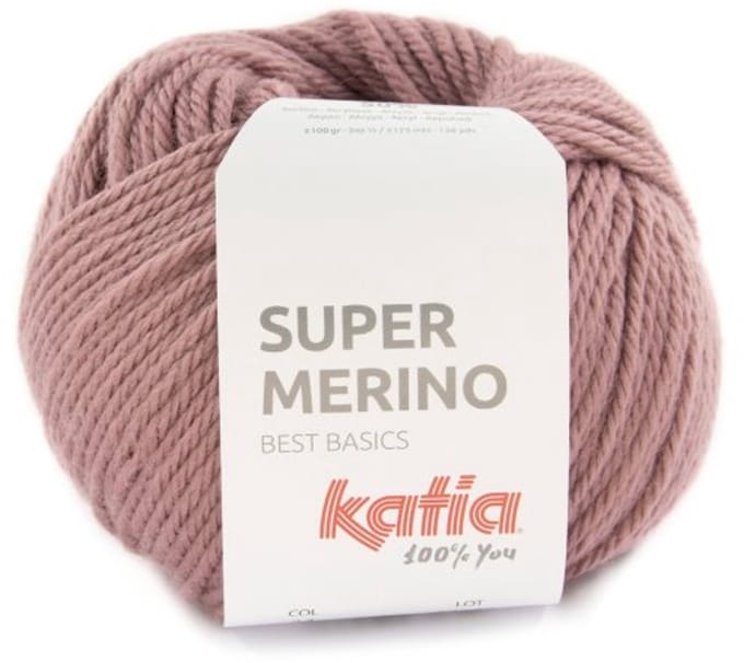 Katia Super Merino - 34 oudroze - Wol/Acryl Garen