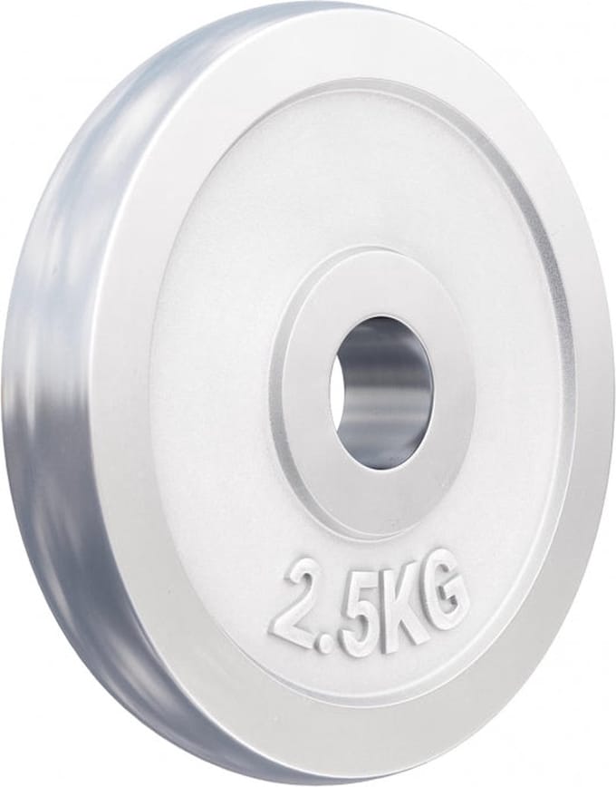 Gorilla Sports Gewichtsschijf - Halterschijf - Chroom - 30 mm - 2,5 kg