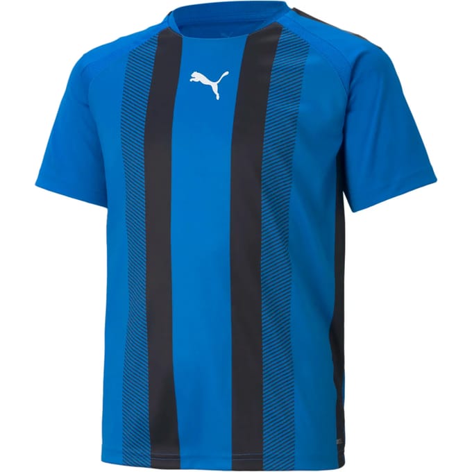 Puma Teamliga Shirt Korte Mouw Kinderen - Royal / Zwart | Maat: 152