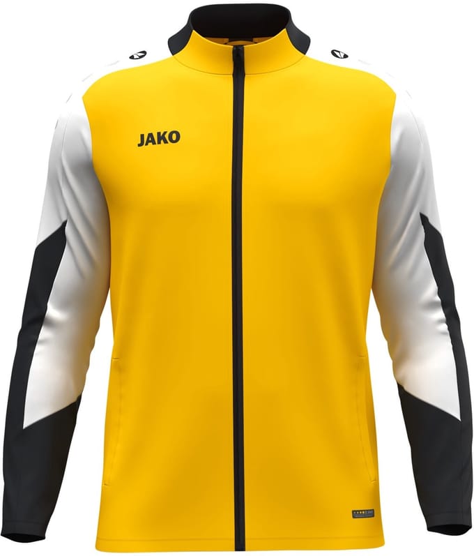 Jako Dynamic Polyestervest Kinderen - Geel / Wit / Zwart | Maat: 128